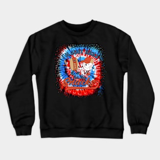 I'm Just Here For The Snacks Baseball 4th Of July Hot Dog Crewneck Sweatshirt